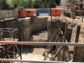 خاکبرداری و پایدارسازی پروژه پیروز جردن توسط خرپا